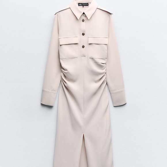 Zara draped midi dress - Picture 1 of 2